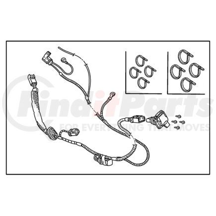 82206301 by CHRYSLER - WIRING PACKAGE. Trailer Tow. Diagram 1
