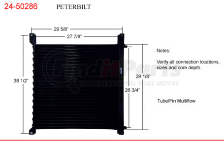 24-50286 by ACTIVE RADIATOR - Peterbilt Truck  Condensers