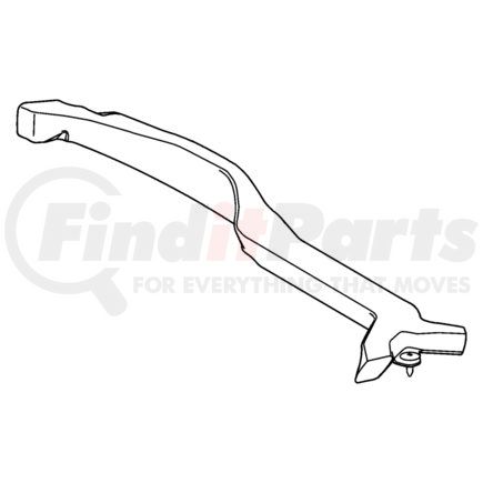 55037480AA by CHRYSLER - DUCT. Rear Floor Heat. Diagram 2