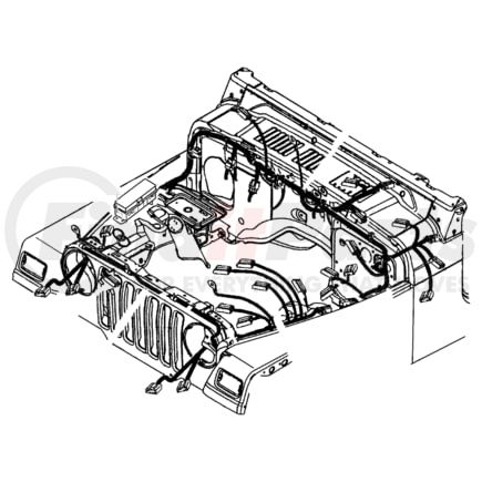 56047044AB by CHRYSLER - WIRING. Dash Panel. Diagram 1