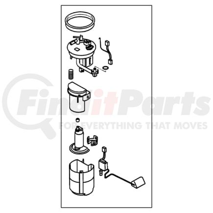 Chrysler MR990817 Electric Fuel Pump PUMP, PUMP & GAUGE ASSY. Fuel, fuel tank. Diagram 2