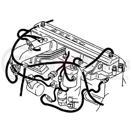56045996AC by CHRYSLER - WIRING. Engine. Diagram 1