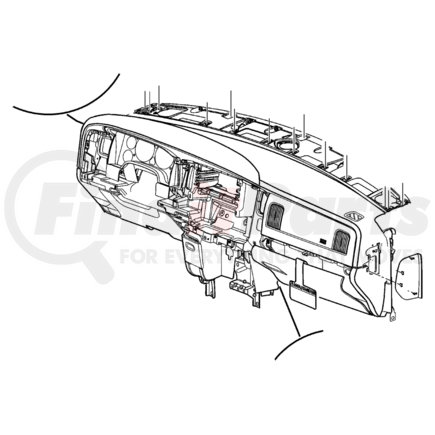 5GR78YQLAC by CHRYSLER - Air Bag - Passenger Side, with Air Outlet, fits 2003 Dodge Pickup Trucks