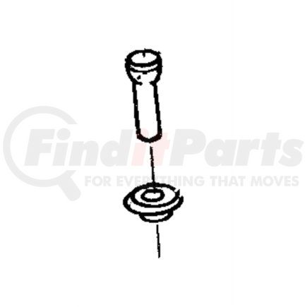 55347203AB by CHRYSLER - Door Lock Assembly - Knob and Link Only, fits 2002 Dodge Ram Van and Wagon