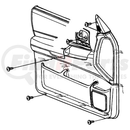 5JC59XDVAB by CHRYSLER - PANEL. Left. Front Door. Diagram 1