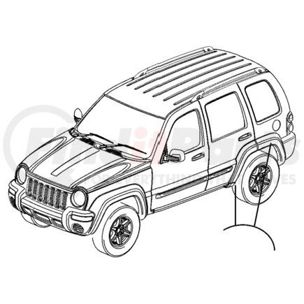 5JE16DX9AA by CHRYSLER - TAPE. Right. Anti Chip. Diagram -19