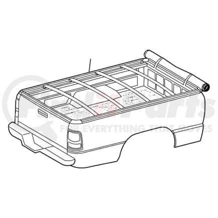 55276847AA by CHRYSLER - COVER ASSY. Tonneau. Diagram 8