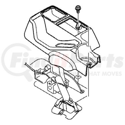 5HF13ZJ3AD by CHRYSLER - Center Console - Mini Floor, fits 2003-2004 Jeep Wrangler