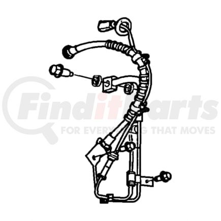 68031823AA by CHRYSLER - HOSE. Left. Brake. Diagram 14