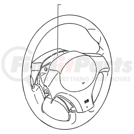 MR641148 by CHRYSLER - WHEEL. Steering. Diagram 1