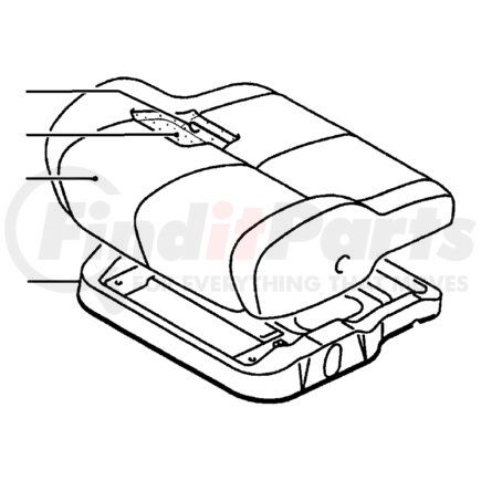 MR958991XA by CHRYSLER - COVER. Front Seat Cushion. Diagram 26