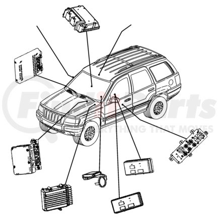 56042493AF by CHRYSLER - Heated Seat Module - fits 2000-2001 Jeep Grand Cherokee