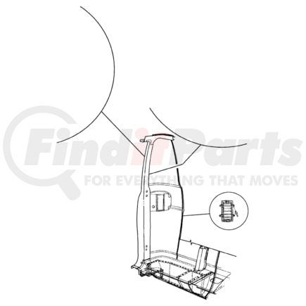 55075137 by CHRYSLER - PANEL. Left. Side Corner. Diagram 2