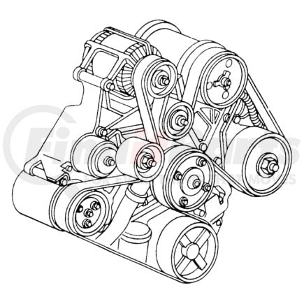 53032433AC by CHRYSLER - Accessory Drive Belt - fits 2003-2004 Dodge Ram Pickup Trucks 10 Cyl 8.3L