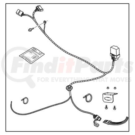 82206024AB by CHRYSLER - WIRING PACKAGE. Trailer Tow. Diagram 1