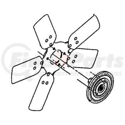 52027709AB by CHRYSLER - FAN. Cooling. Diagram 11
