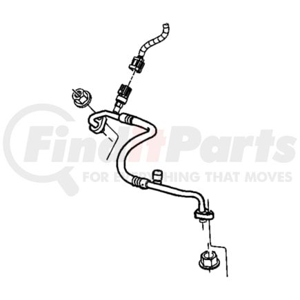 55037800AF by CHRYSLER - A/C Discharge Line Hose Assembly - fits 2004-2005 Jeep Liberty