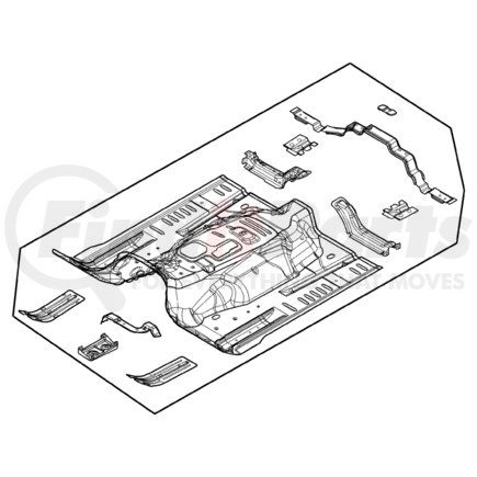 55360589AB by CHRYSLER - Floor Pan - fits 2004 Jeep Liberty