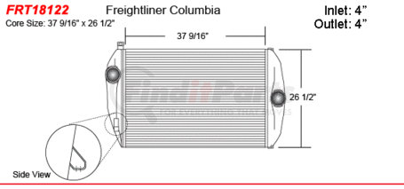 FRT18122-ED by ACTIVE RADIATOR - Freightliner Truck Charge Air Coolers