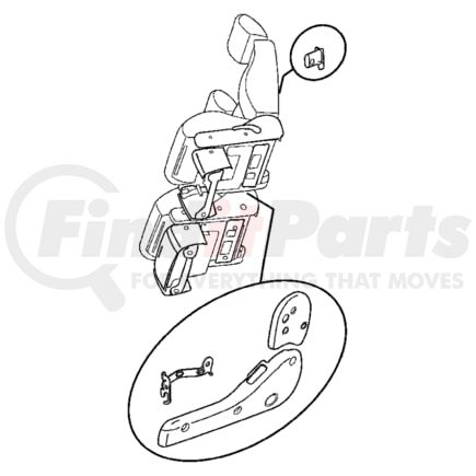 1AL453FLAA by CHRYSLER - Seat Hinge Cover - Driver Side, fits 2005 Chrysler PT Cruiser