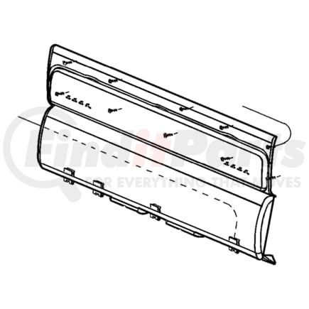 5GP18WL5AG by CHRYSLER - BOLSTER. Cab Back Panel. Diagram 1