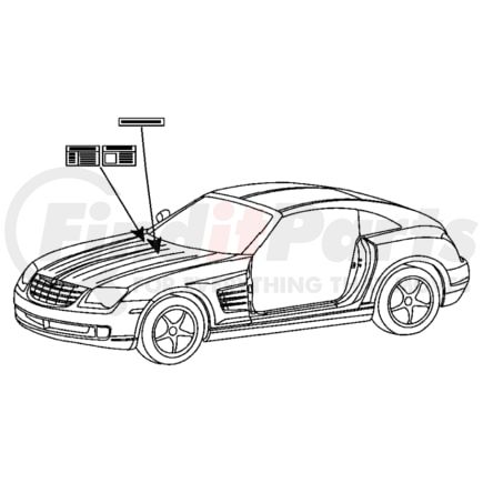 Chrysler 50010163AA Emission Label Emission Label - fits 2004 Chrysler Crossfire