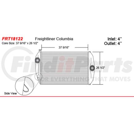 FRT18122-N by ACTIVE RADIATOR - Freightliner Truck  Charge Air Coolers