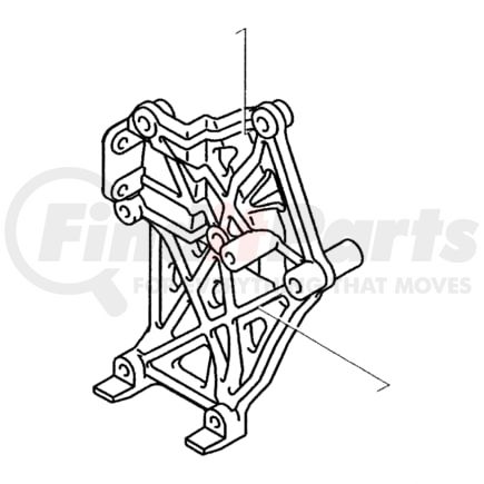 MR500908 by CHRYSLER - BRACKET. A/C Compressor. Diagram 1