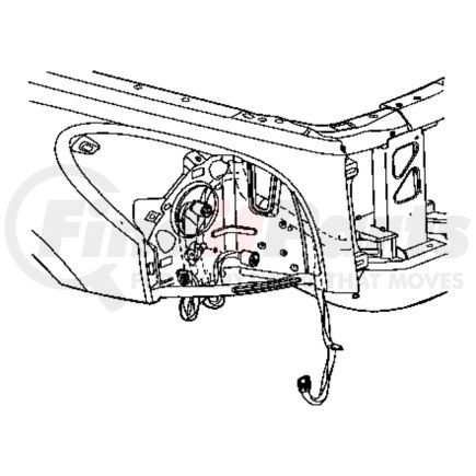 56049298AJ by CHRYSLER - Headlight Wiring Harness - fits 2004 Dodge Durango