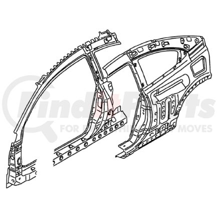 MN125612 by CHRYSLER - PANEL. Right. Rear Side. Outer. Diagram 6