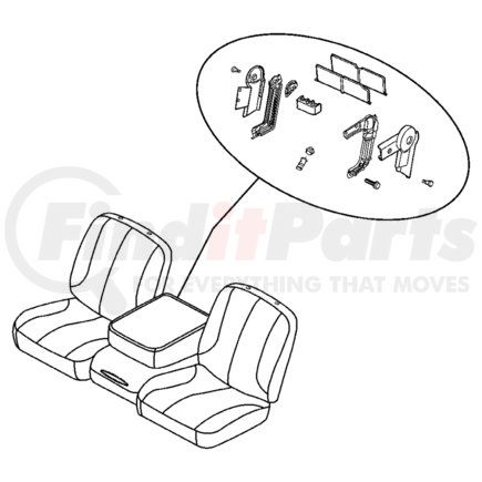 1AE801DVAA by CHRYSLER - COVER. Front Seat Back. Diagram 4
