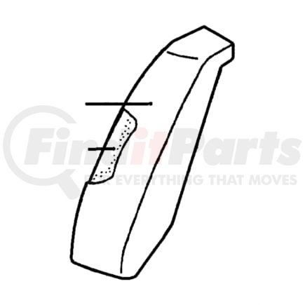 MR641592 by CHRYSLER - COVER. Right. SEAT SIDE BACK. Diagram 2