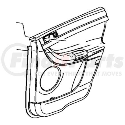 1BF161DVAA by CHRYSLER - PANEL. Right. Rear Door Trim. Diagram 1