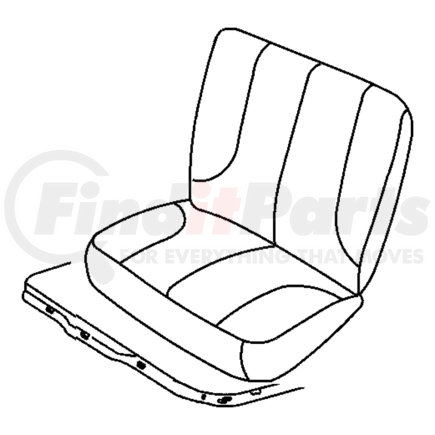 1AV911Y3AA by CHRYSLER - COVER. Rear Seat Cushion. Diagram 8