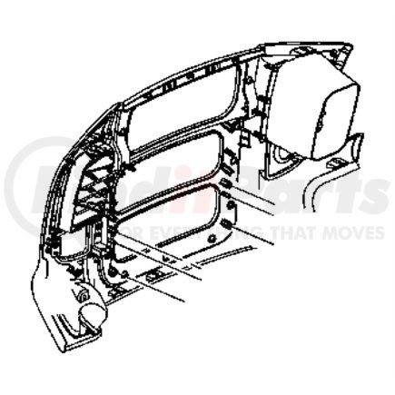 5KJ461VEAA by CHRYSLER - Instrument Panel Bezel - fits 2005 Dodge Ram 1500