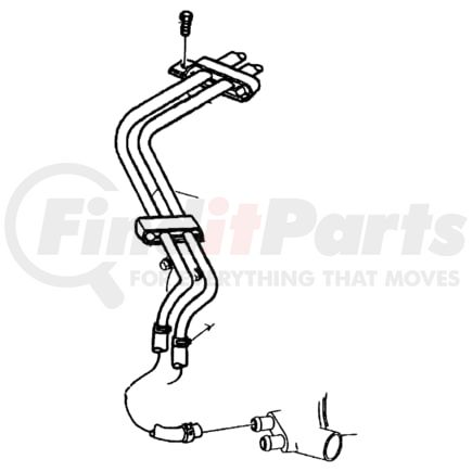 55037276 by CHRYSLER - HOSE. Heater Return. Diagram 16