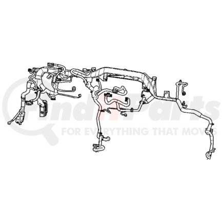 56051293AD by CHRYSLER - WIRING. Instrument Panel. Diagram 1