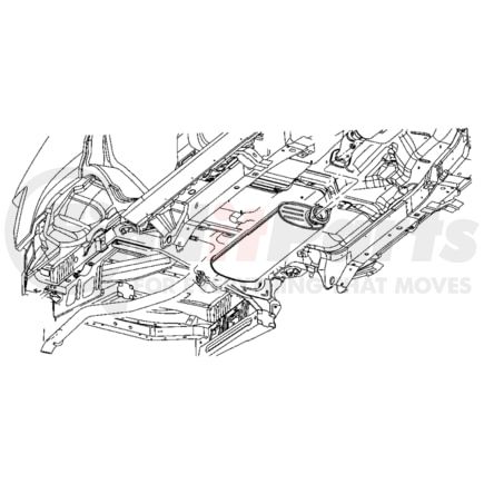 52124039AG by CHRYSLER - MUFFLER AND TAILPIPE. Exhaust. Diagram