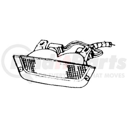 55055178 by CHRYSLER - Center High Mount Stop Light - with 2 Bulb, fits 1994-1998 Jeep Grand Cherokee