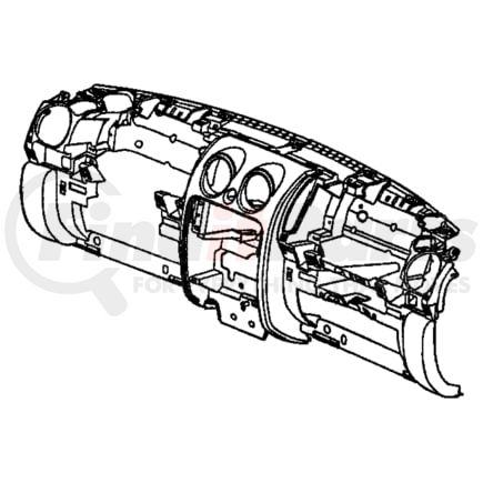 5KD06ZJ8AB by CHRYSLER - Instrument Panel Bezel - Passenger Side, fits 2005-2007 Jeep Liberty