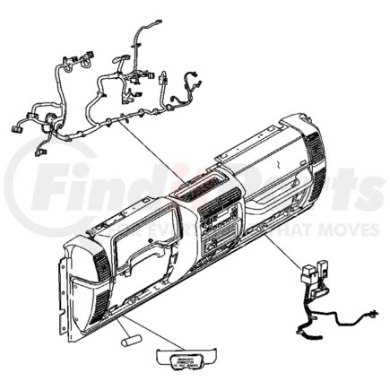 56051636AA by CHRYSLER - Instrument Panel Wiring Harness - fits 2005 Jeep Wrangler