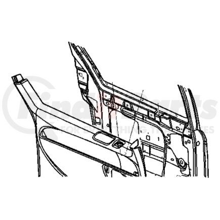 1AH941D1AA by CHRYSLER - PANEL. Right. Sliding Door Trim. Diagram 1