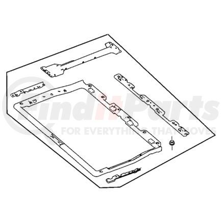 1AJ57XDHAA by CHRYSLER - FRAME. Load Floor. Diagram 1