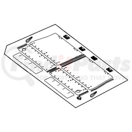 1AJ61XDHAA by CHRYSLER - Trunk Compartment Access Door - fits 2005 Chrysler Town & Country