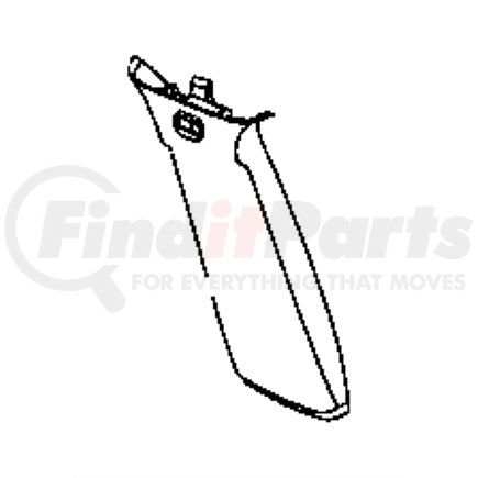 1ET04DW1AE by CHRYSLER - Body B-Pillar Trim Panel - Passenger Side, Upper, fits 2008-2009 Jeep Patriot