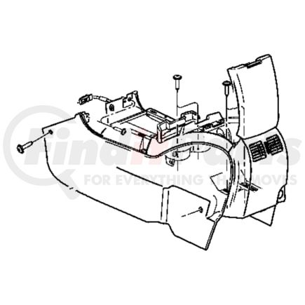 1AU931D1AA by CHRYSLER - Console Lid - fits 2007-2008 Chrysler Pacifica