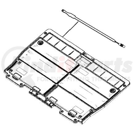 1DJ80ZJ8AB by CHRYSLER - Trunk Compartment Access Door - fits 2006-2007 Chrysler Town & Country