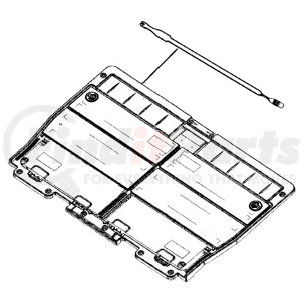 1DJ83ZJ8AA by CHRYSLER - Floor Panel - fits 2006-2007 Chrysler Town & Country