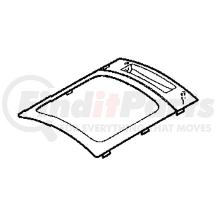 Chrysler 55352942AA Transmission Shift Lever Bezel Transmission Shift Lever Bezel - 4WD, Full Length, fits 2007 Jeep Grand