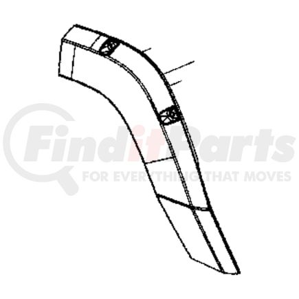 55396684AA by CHRYSLER - Fender Molding - fits 2007 Jeep Commander